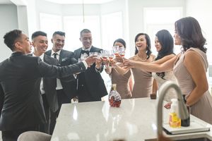 Weddings Captured By Ivan - Cheers! Bottoms Up!