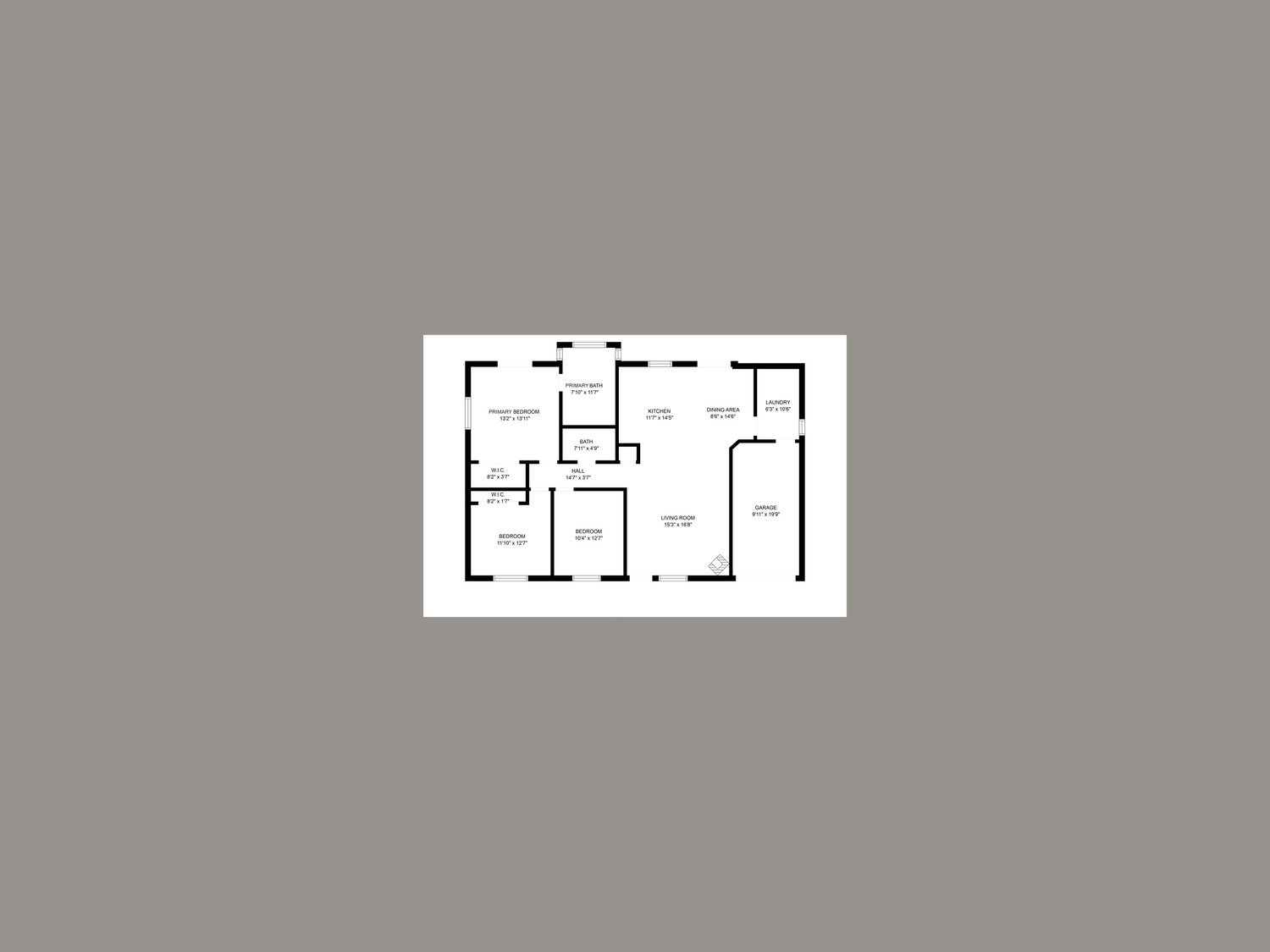 Michael Corona Real estate photography bay area 2D floor plan