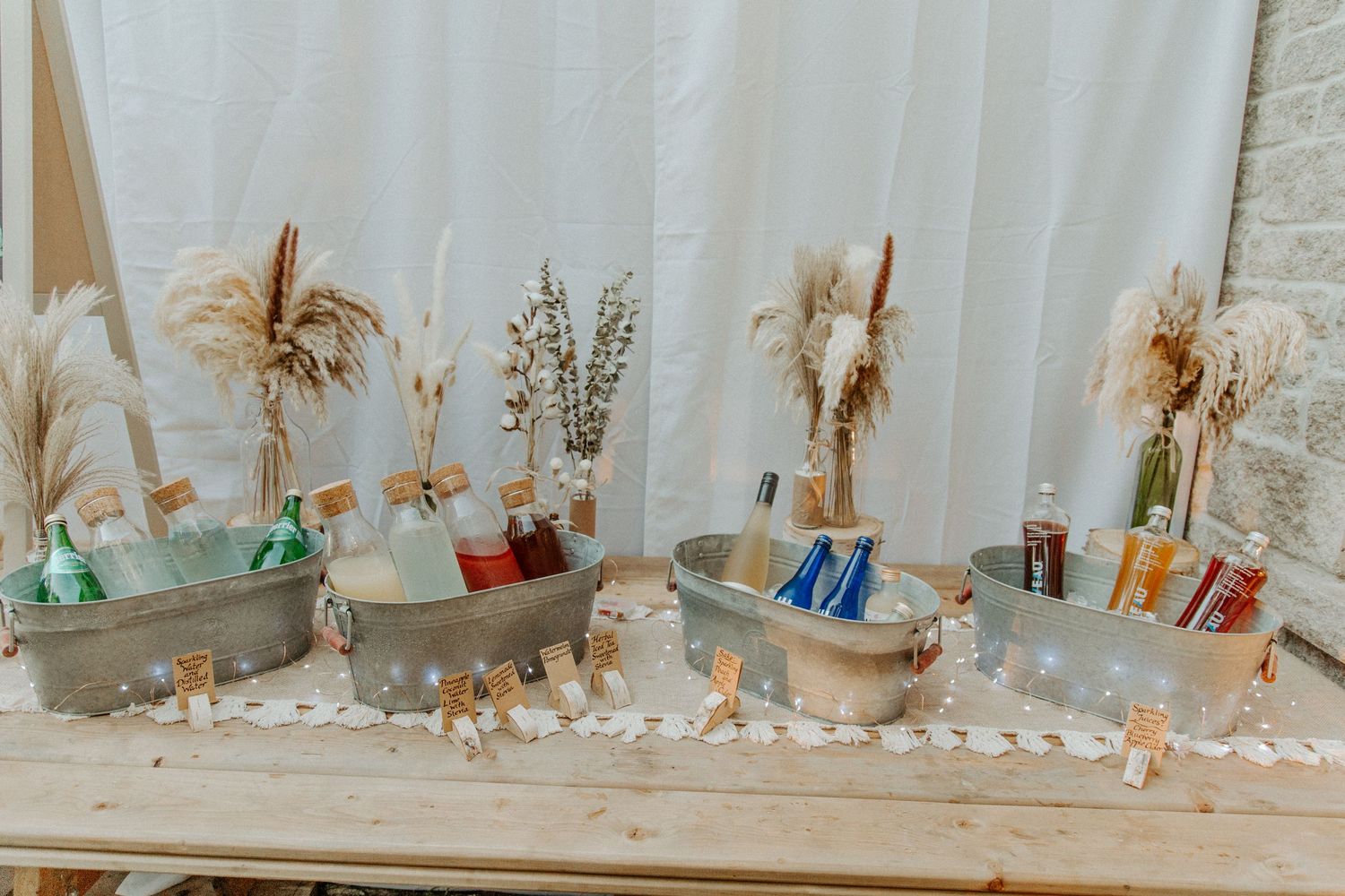 drink bar at wedding