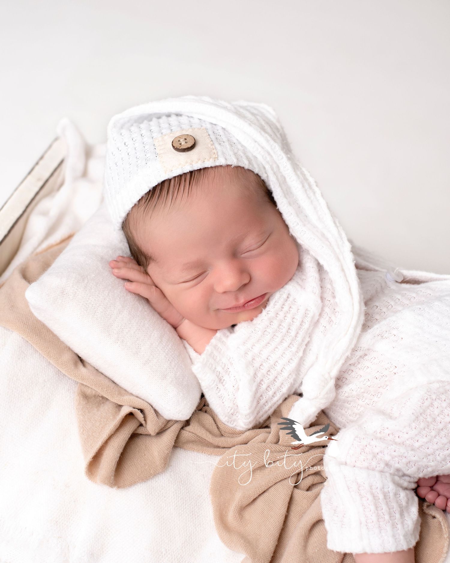 Baby Everett North Ridgeville Newborn Photographer Smiles