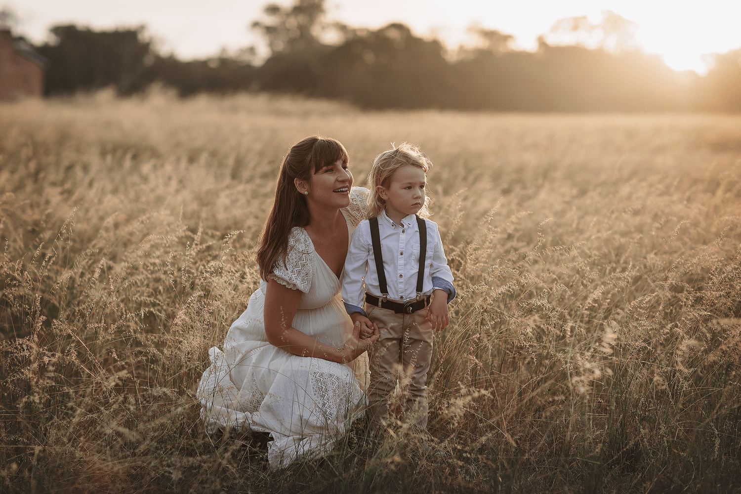sunset maternity and family photoshoot in Perth
