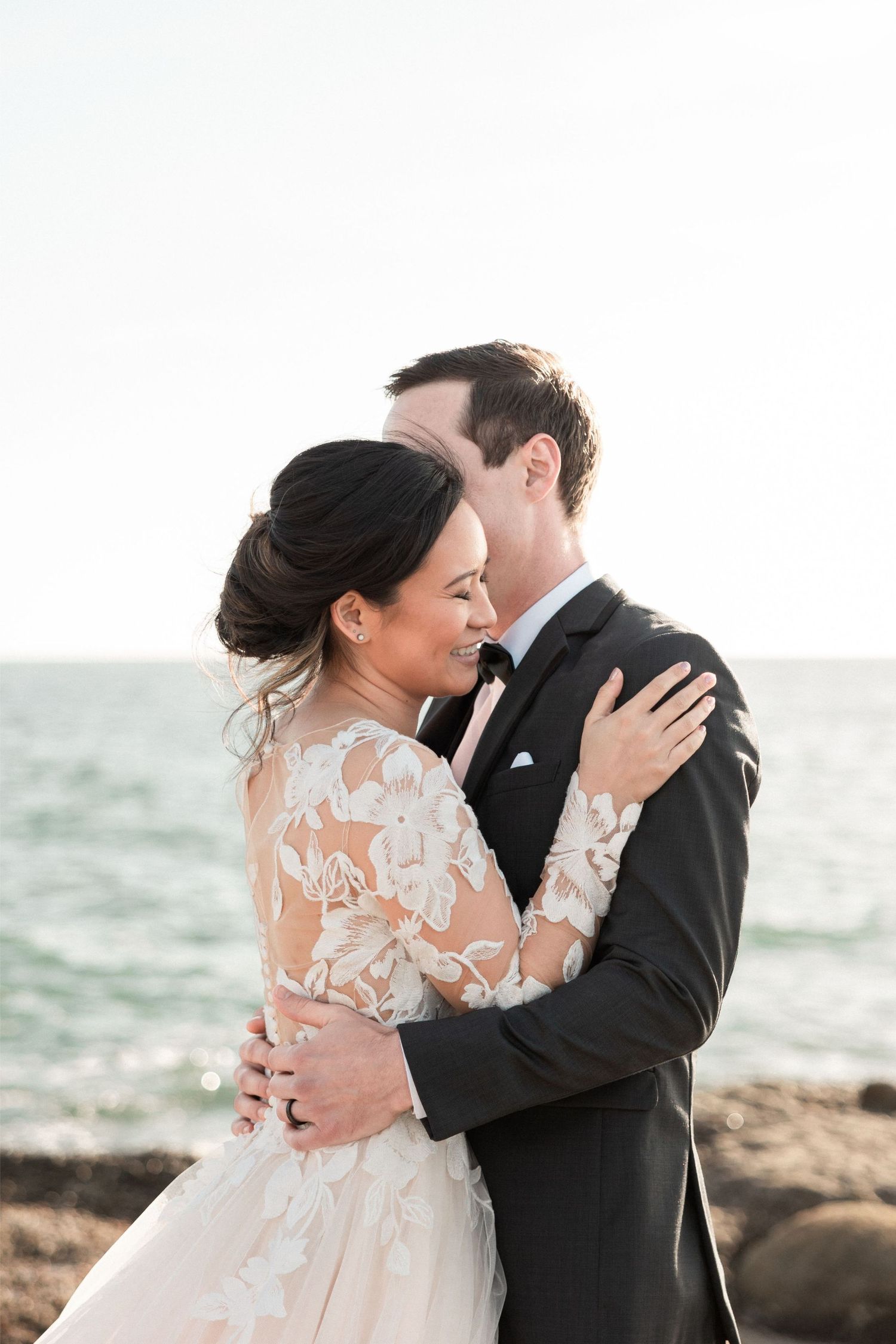 Sunset Cliffs Wedding Close up