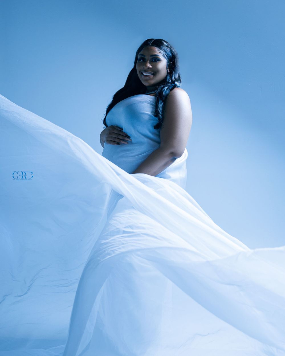 Maternity images captured at the studio