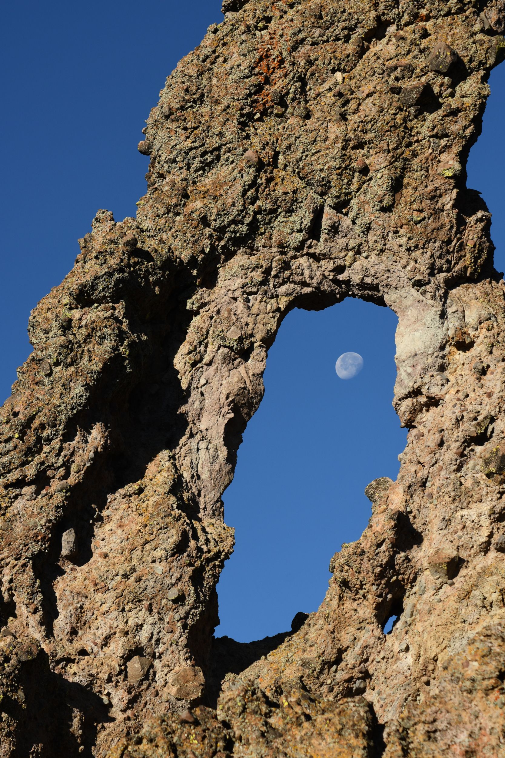 Moon Window in Trail of the Gargoyles, CA