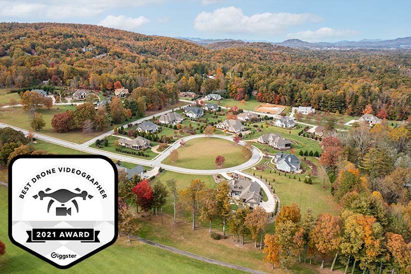 Real estate drone photography by Asheville Real Estate Media