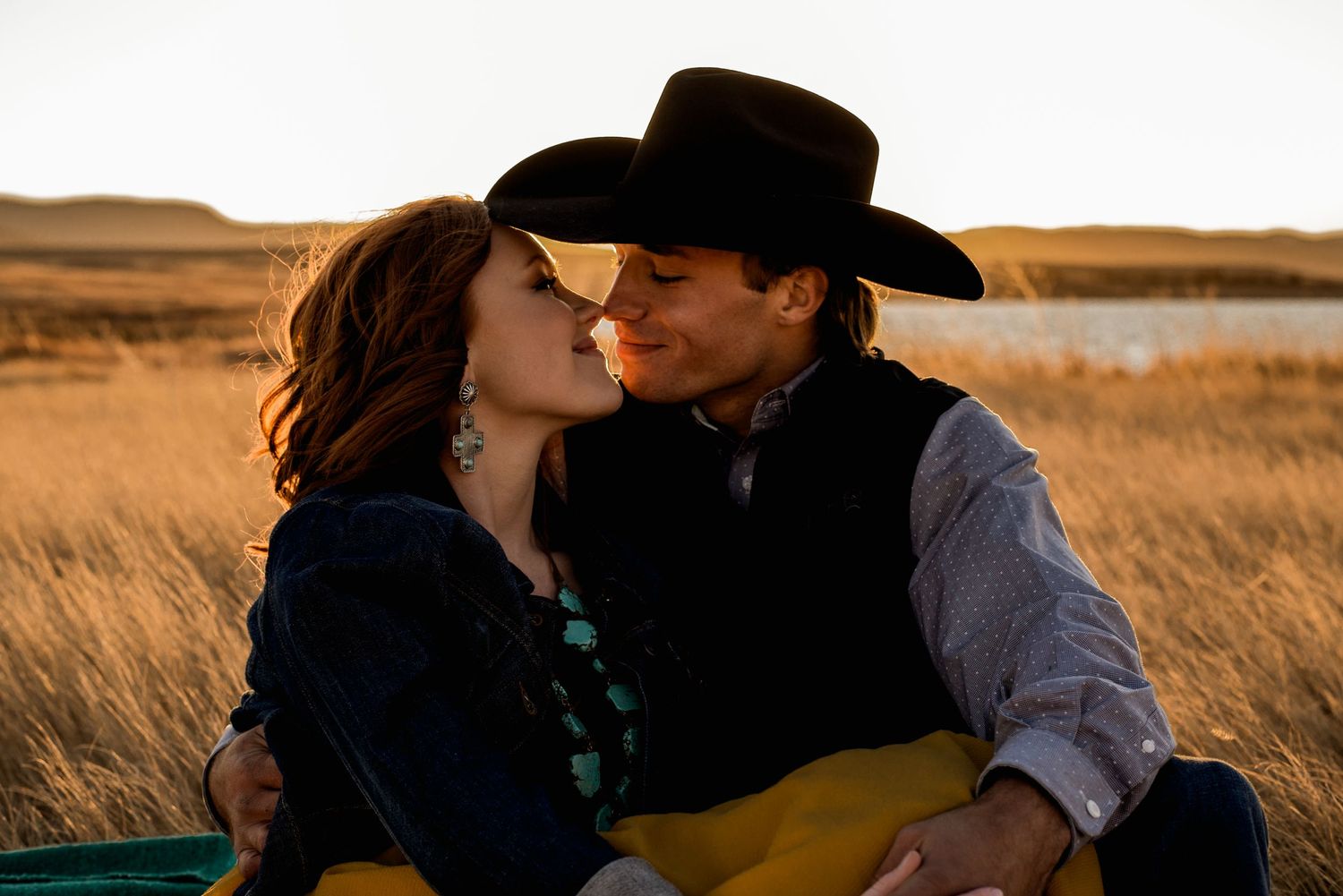 Engagement Couples Portraits Sturgis, South Dakota Bear Butte Lake