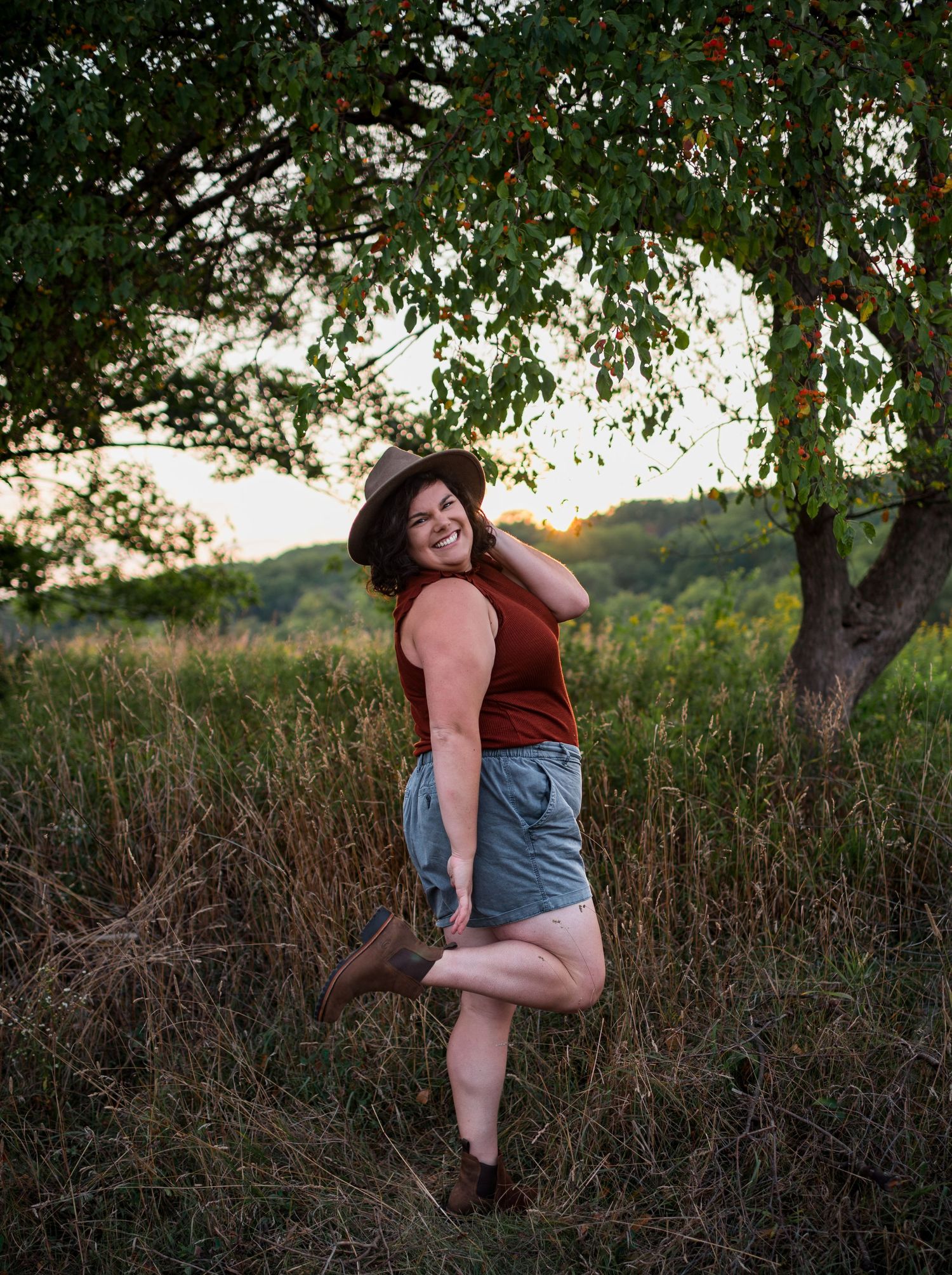 Self portrait in chaco boots