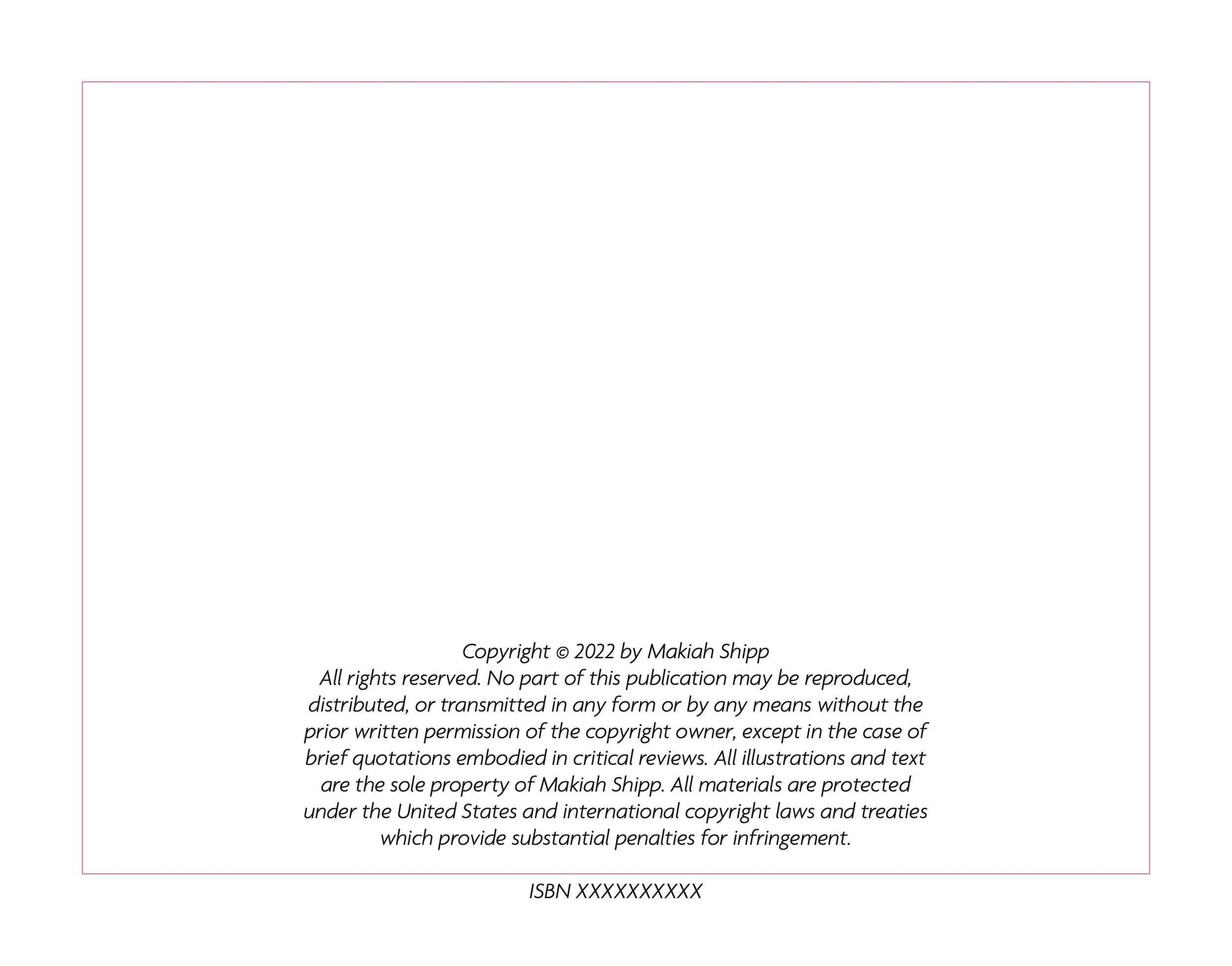 Copyright page from a children's book with standard legal text on white background.