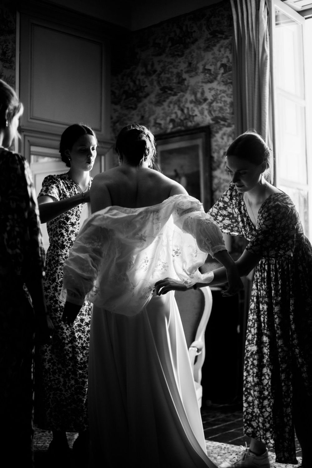 Préparatifs de la mariée