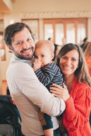 Warm family moment captured during a special celebration.