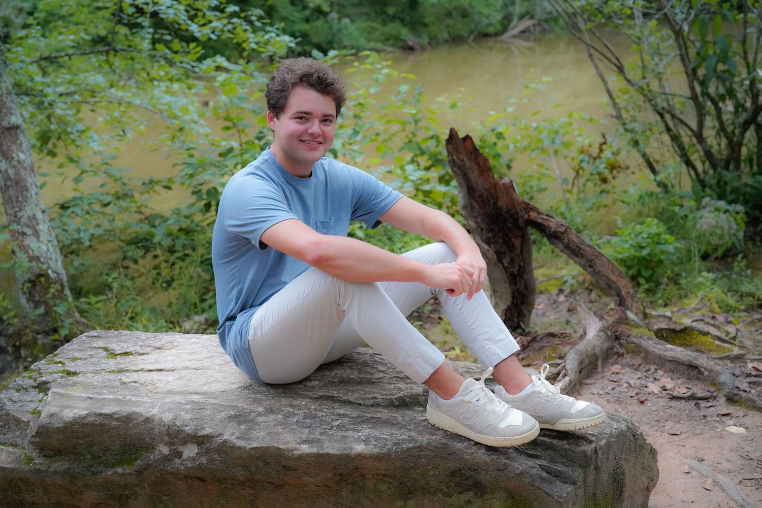 park seated photography