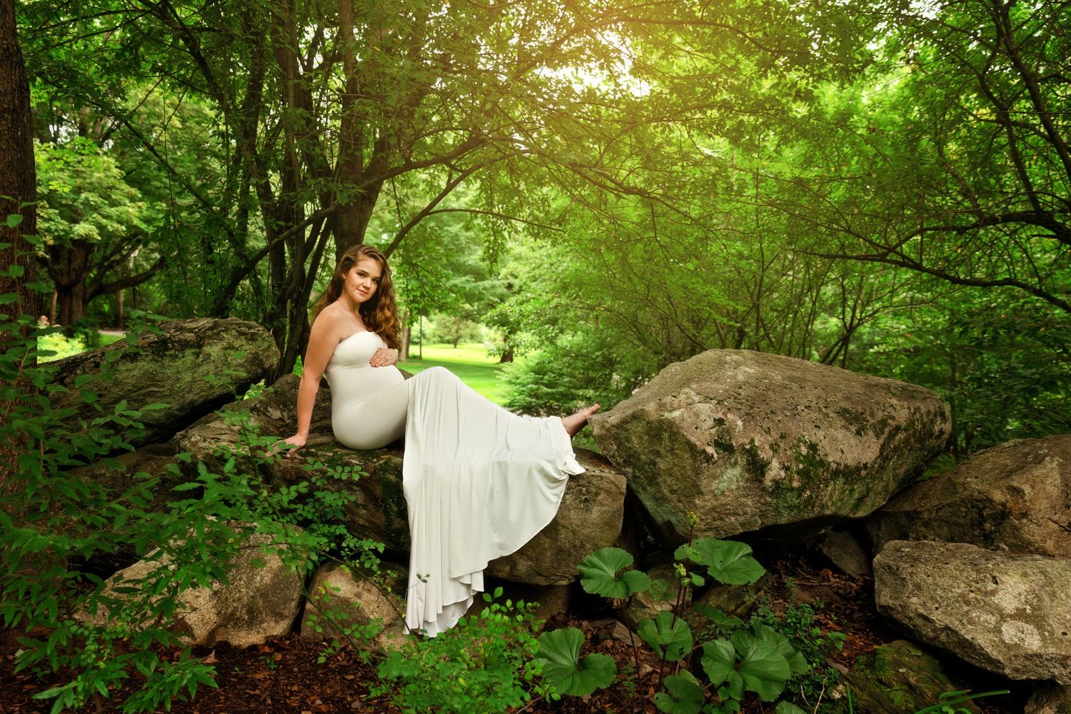 maternity session outdoor Hudson, New Hampshire Benson Park