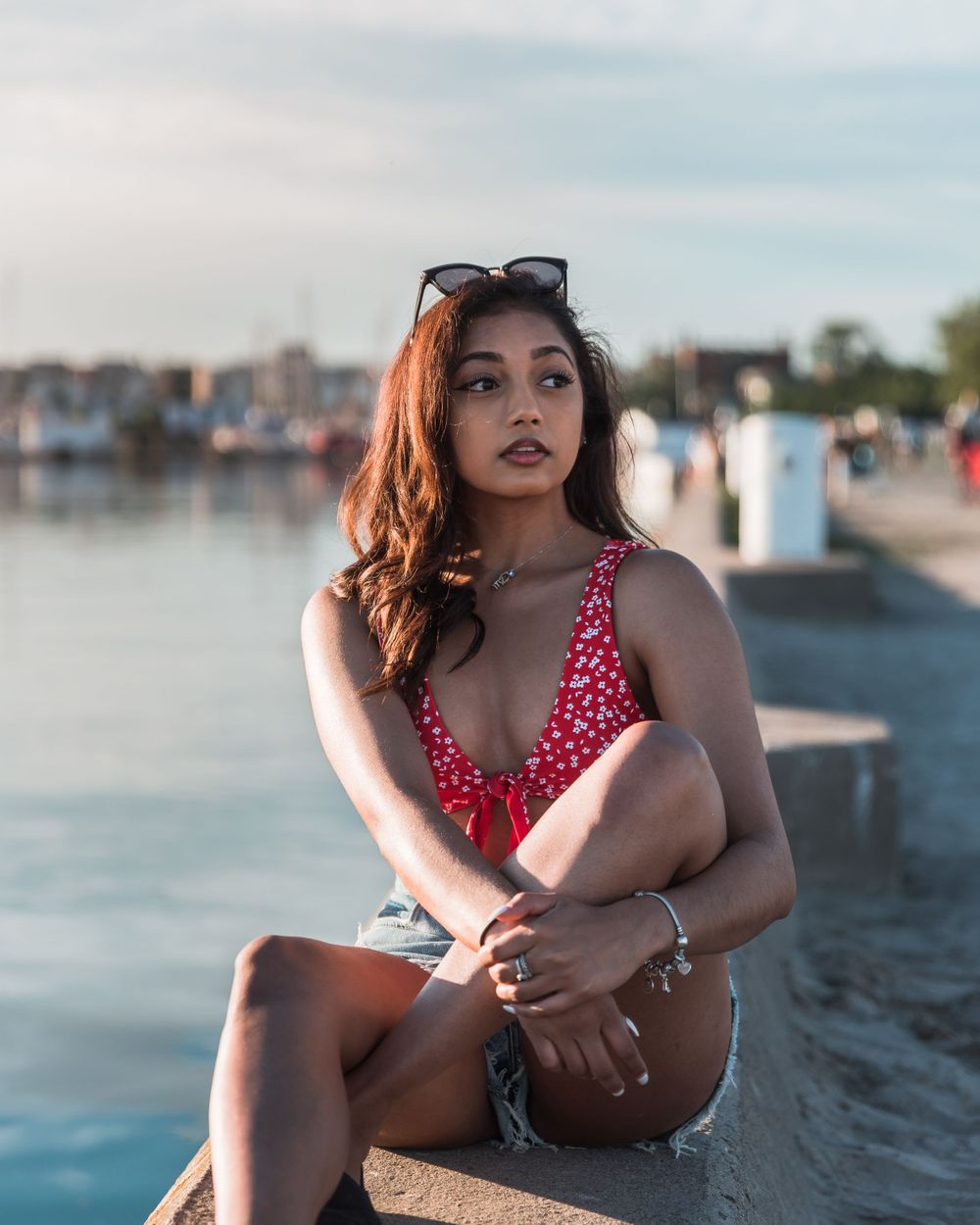 summer portrait at cobourg beach, cobourg, ontario