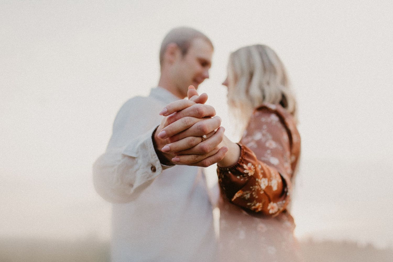 A couple  dances  together in Grande Prairie Alberta