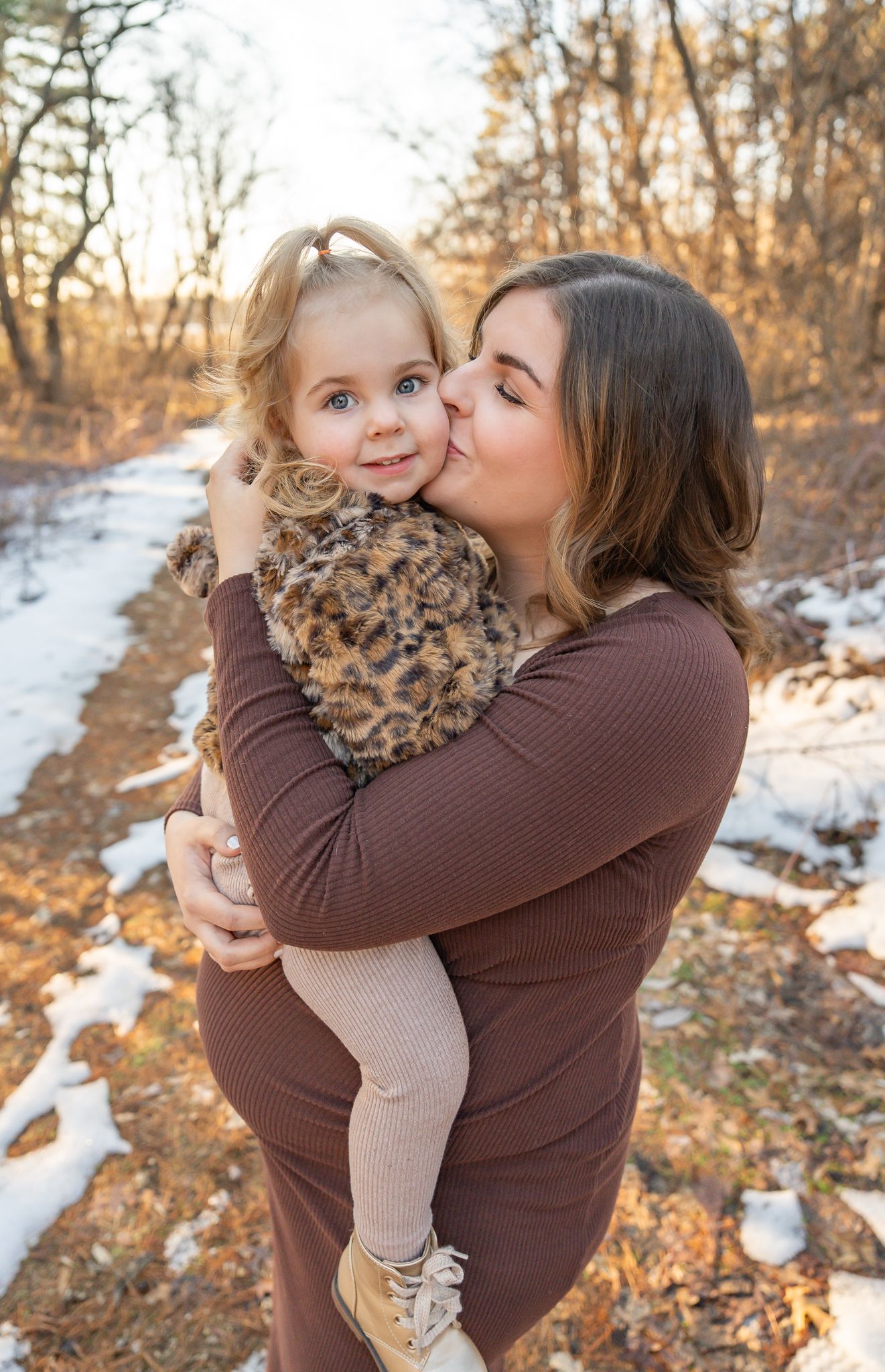 Mom and daughter having a moment