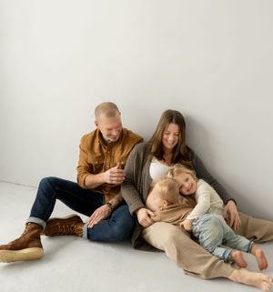 Family laying together