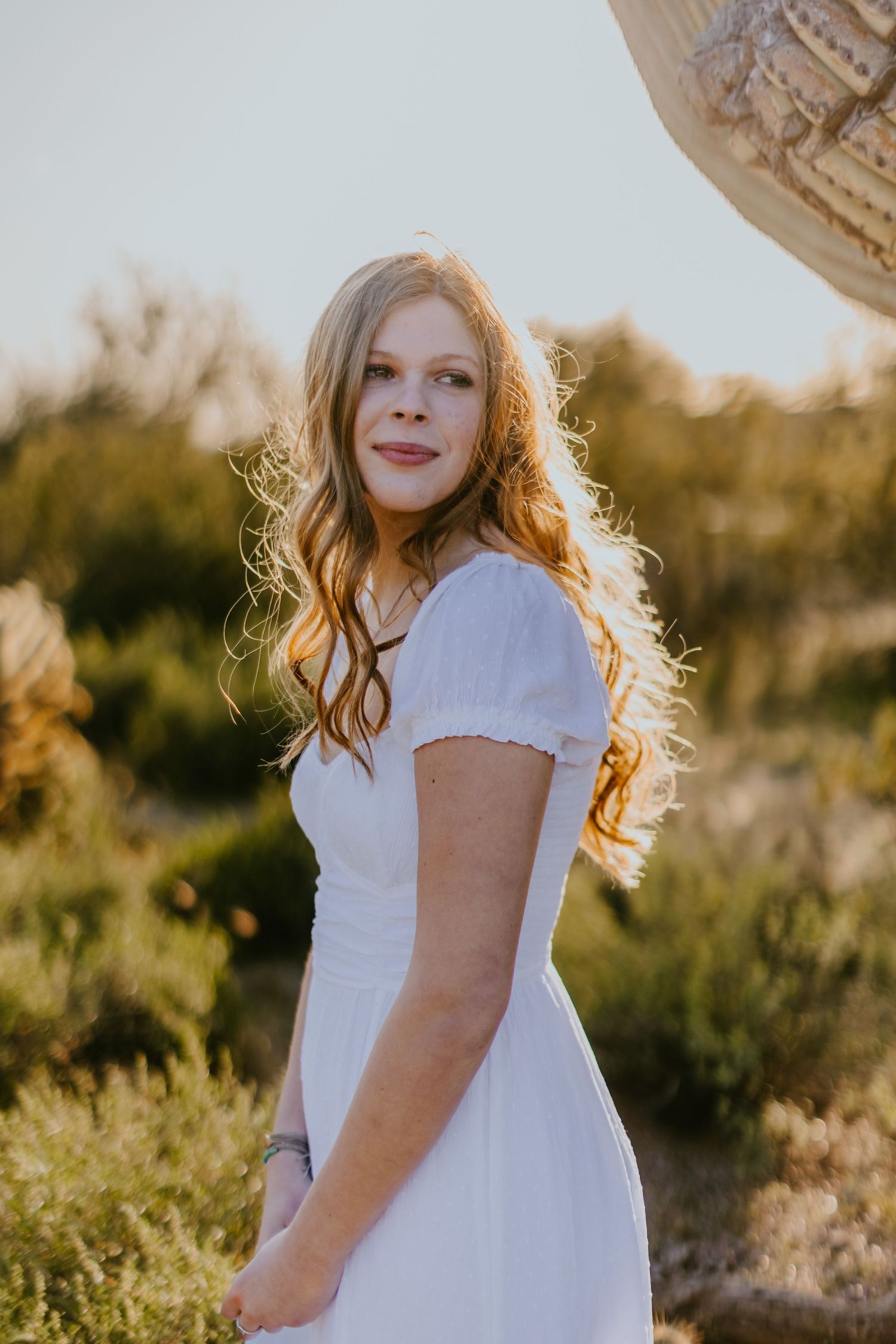 Arizona senior photography session in golden light