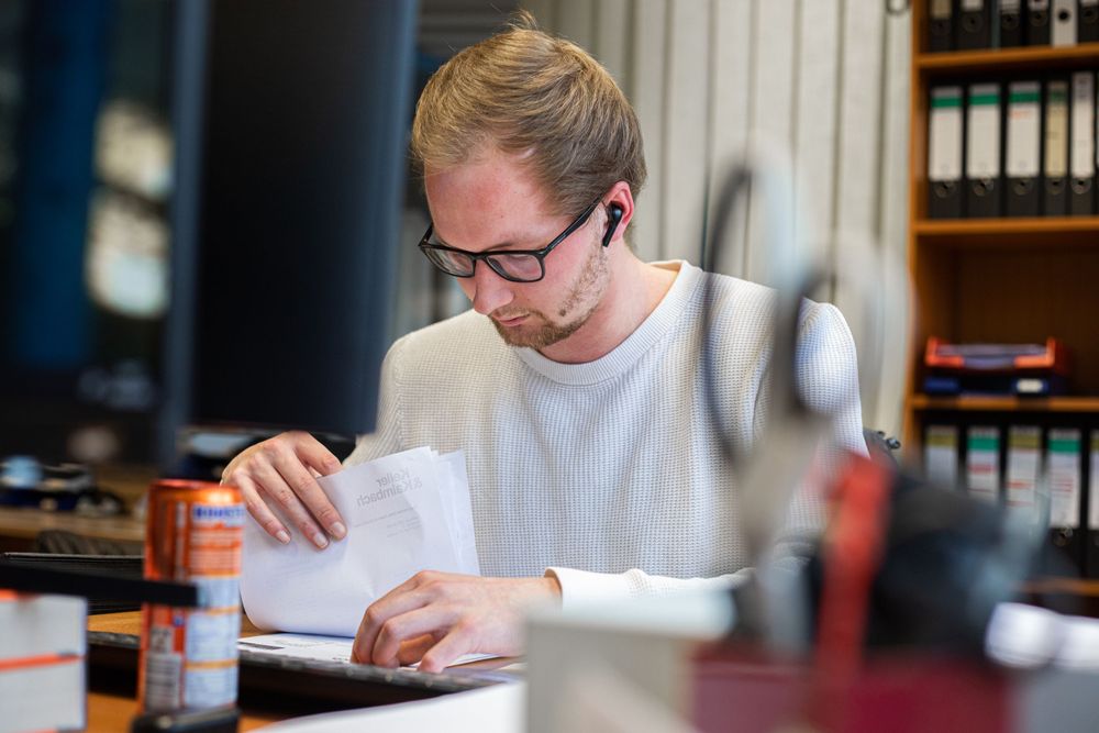 Imagefoto eines Büroarbeiters