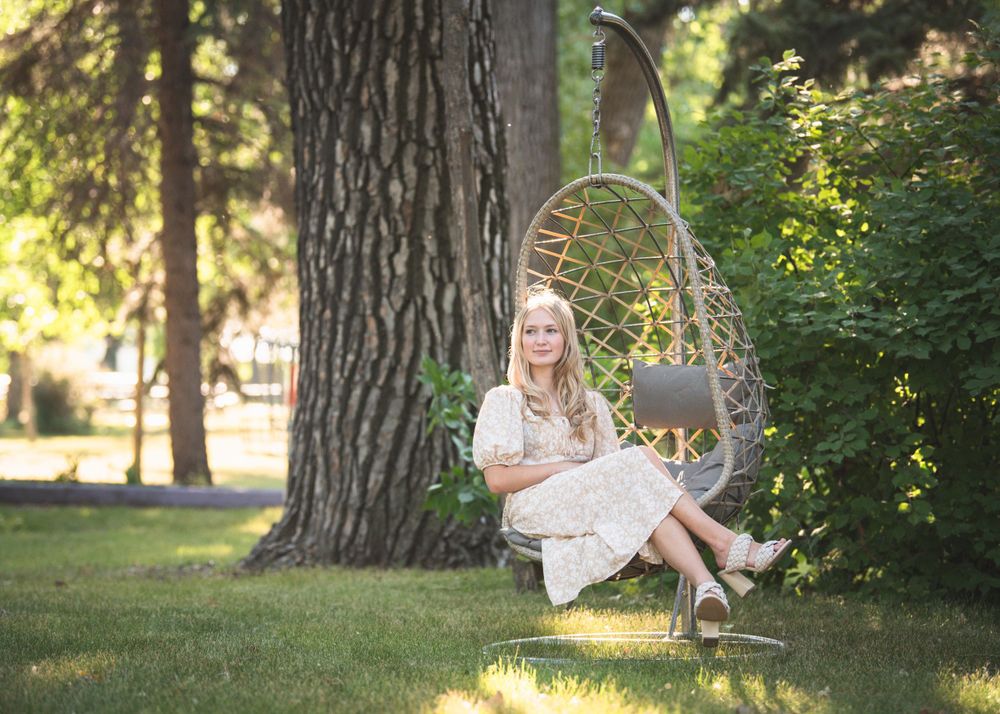 Megan senior portrait session outdoors in North Dakota by GMB Photo and Design