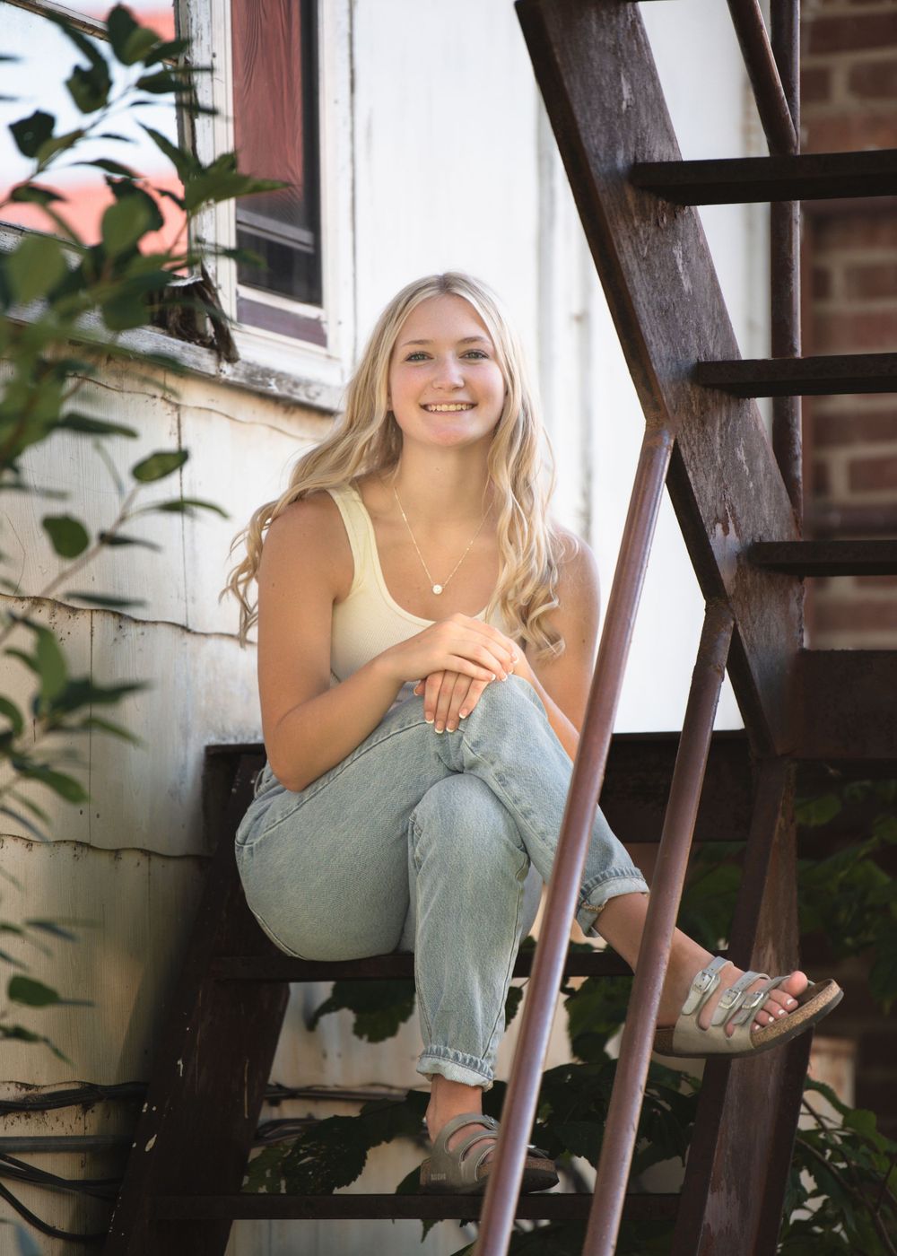Megan senior portrait session outdoors in North Dakota by GMB Photo and Design