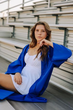 High School Football Field Senior Photos
