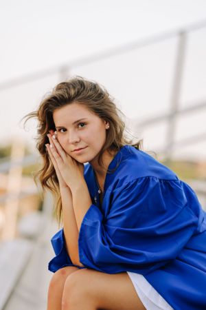 High School Football Field Senior Photos