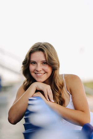 High School Football Field Senior Photos