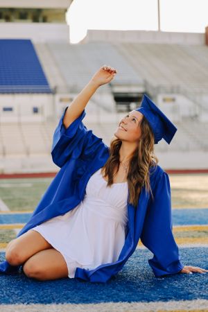 High School Football Field Senior Photos