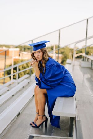 High School Football Field Senior Photos
