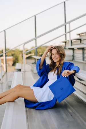 High School Football Field Senior Photos