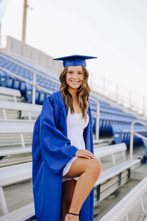 High School Football Field Senior Photos