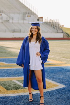 High School Football Field Senior Photos