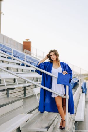 High School Football Field Senior Photos