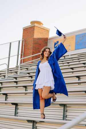 High School Football Field Senior Photos