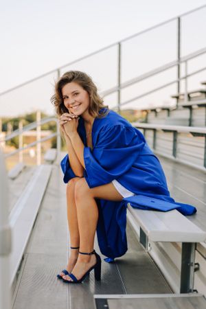 High School Football Field Senior Photos