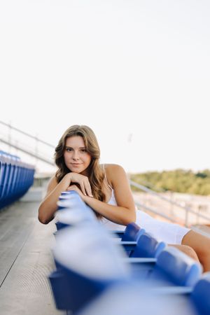 High School Football Field Senior Photos