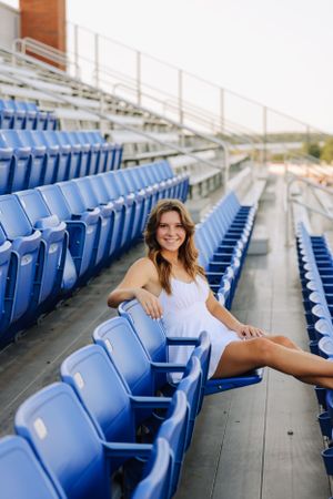 High School Football Field Senior Photos