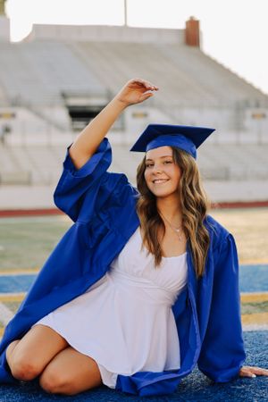 High School Football Field Senior Photos