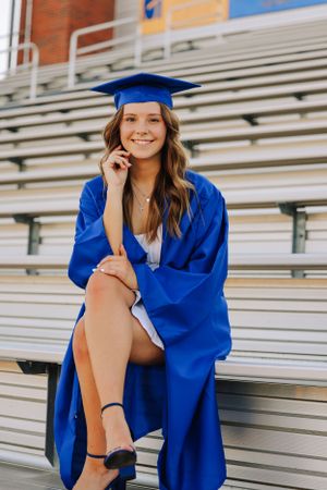 High School Football Field Senior Photos
