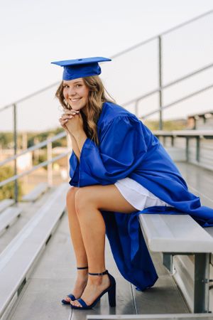 High School Football Field Senior Photos