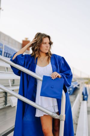 High School Football Field Senior Photos