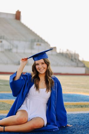 High School Football Field Senior Photos