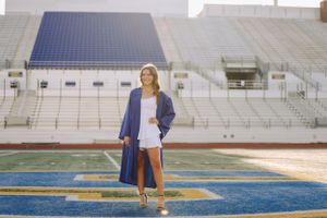 High School Football Field Senior Photos
