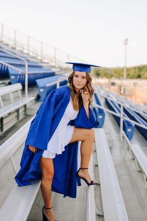 High School Football Field Senior Photos