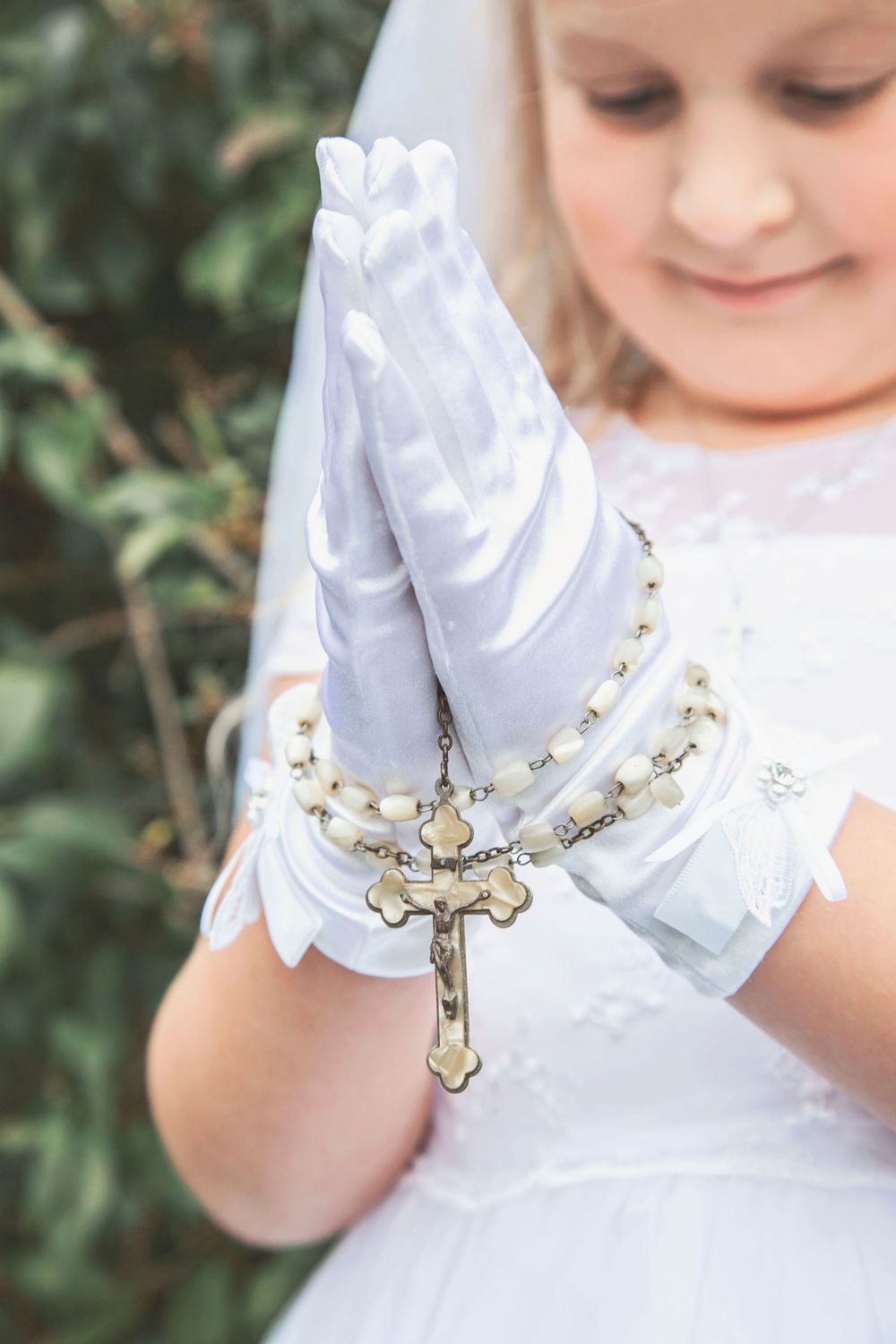 first holy communion rosary beads