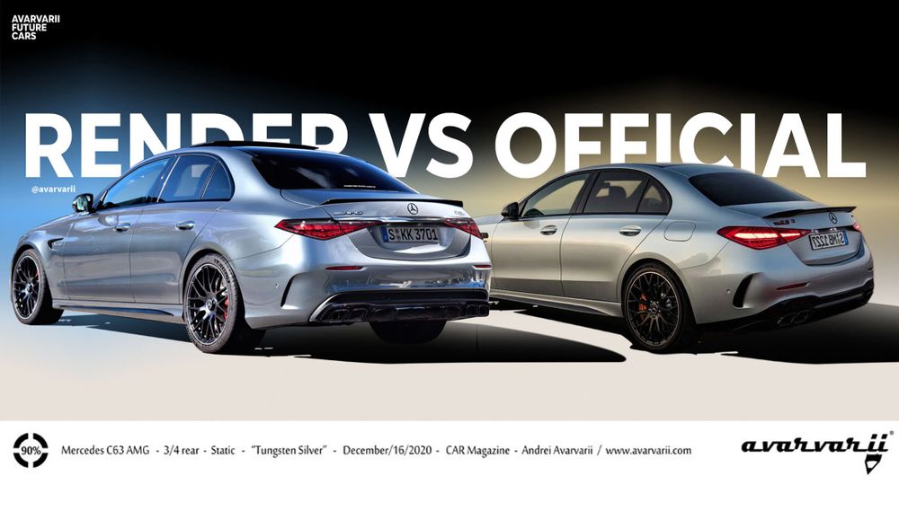 Mercedes C63 AMG Official VS Render