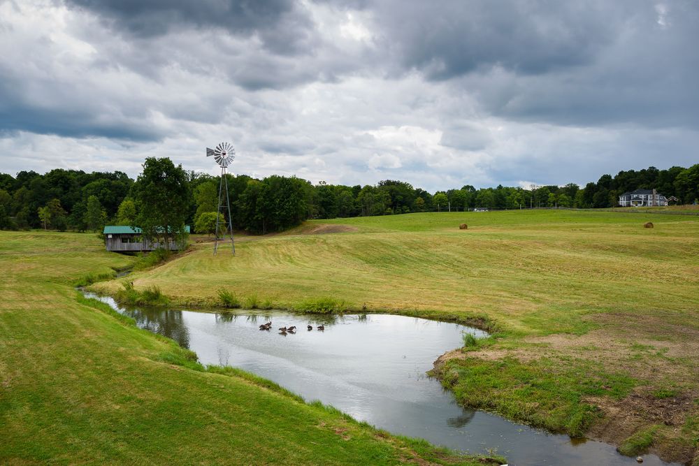 Landscape Crystal Brook Farm in Chagrin Falls, Ohio.