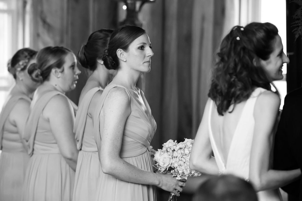 Wedding ceremony at Crystal Brook Farm in Chagrin Falls, Ohio.