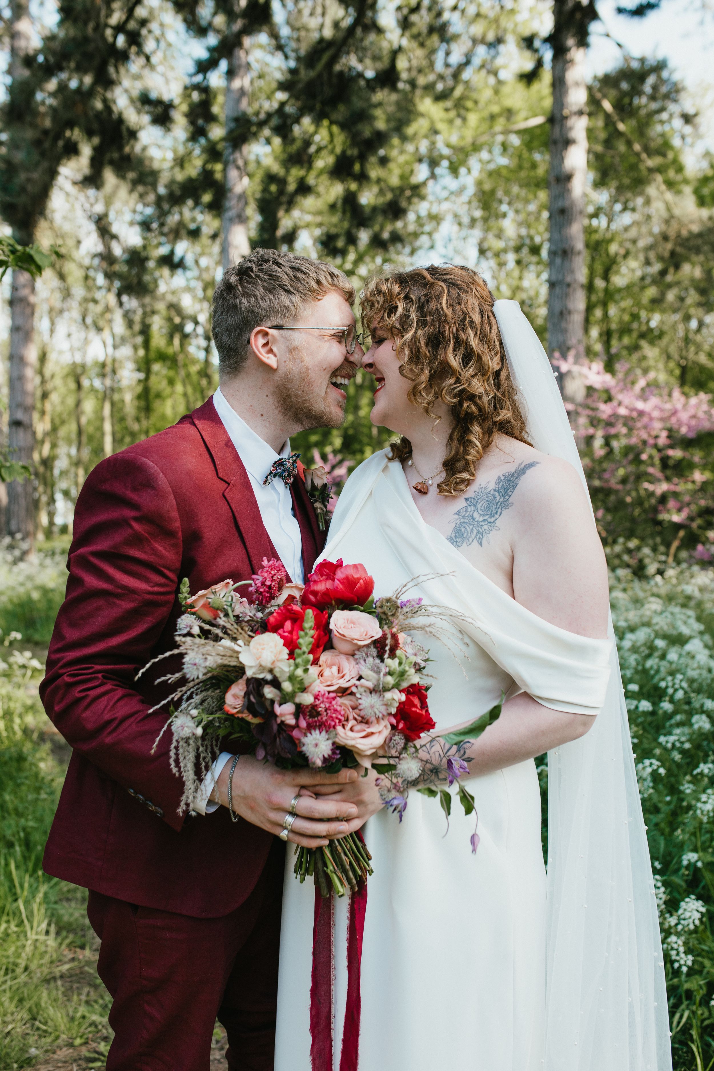 bride and groom country house wedding