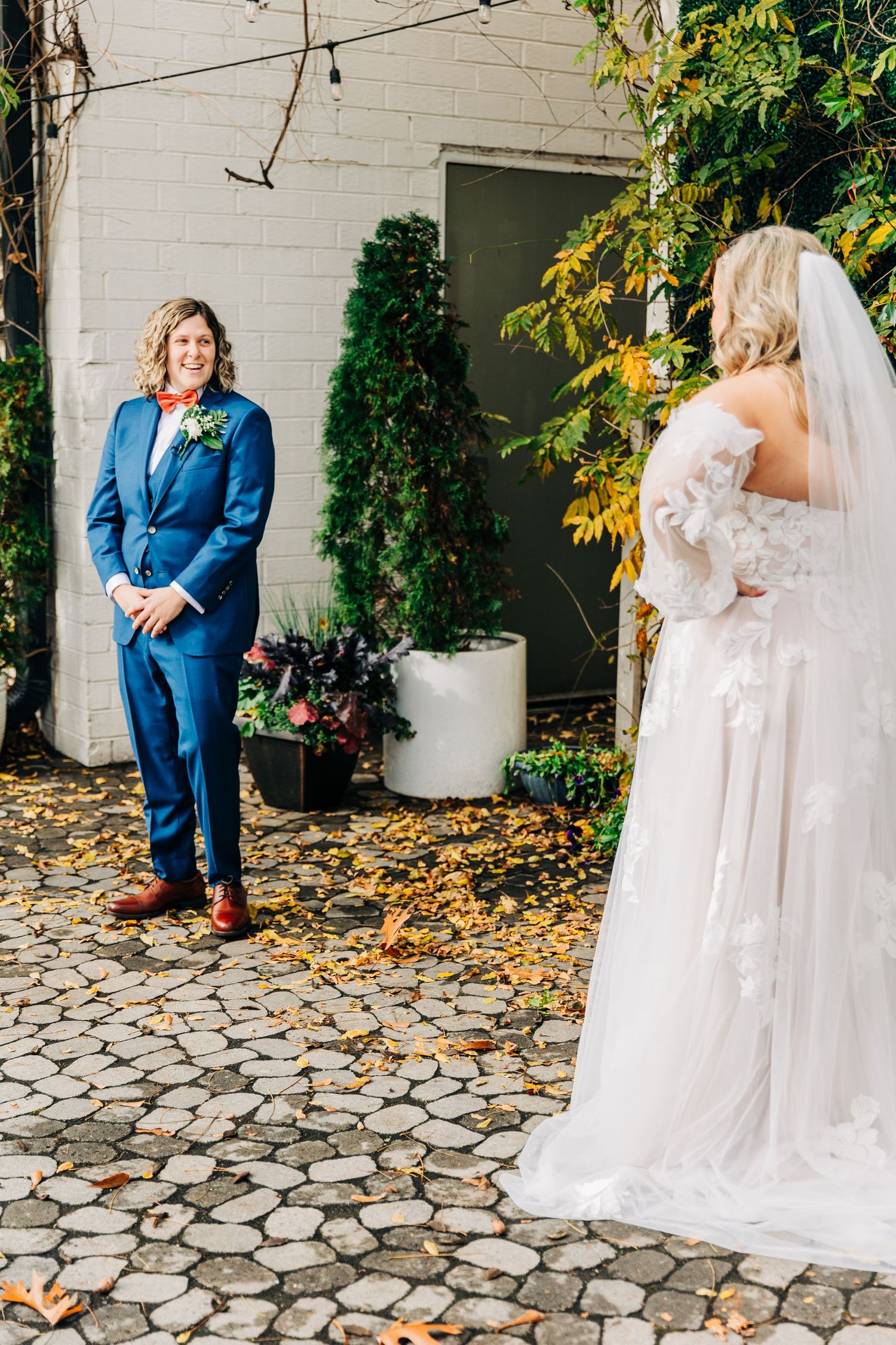 brick and ivey wedding first look marietta georgia